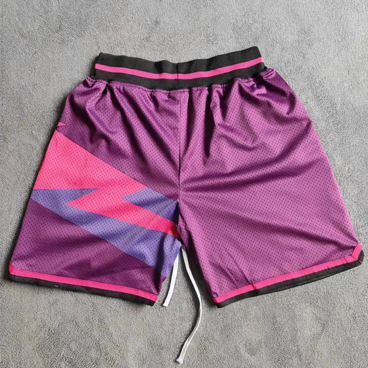 PURPLE SUN PRINTED BASKETBALL SHORTS